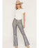 Image #1 - Wrangler X Lainey Wilson Women's Glitter High Rise Flare Stretch Denim Jeans, Multi, hi-res