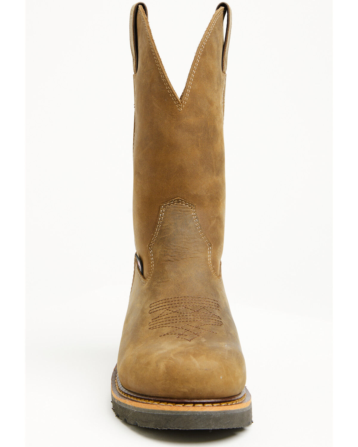 Image #4 - Cody James Men's Pull-On Work Boots - Soft Toe, Brown, hi-res