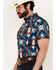 Image #2 - RANK 45&reg; Men's Raflame Southwestern Print Button-Down Stretch Western Shirt, Dark Orange, hi-res