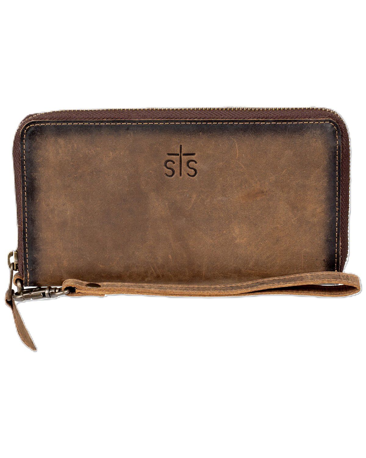 Image #3 - STS Ranchwear by Carroll Women's Baroness Betsy Wristlet Wallet, Brown, hi-res