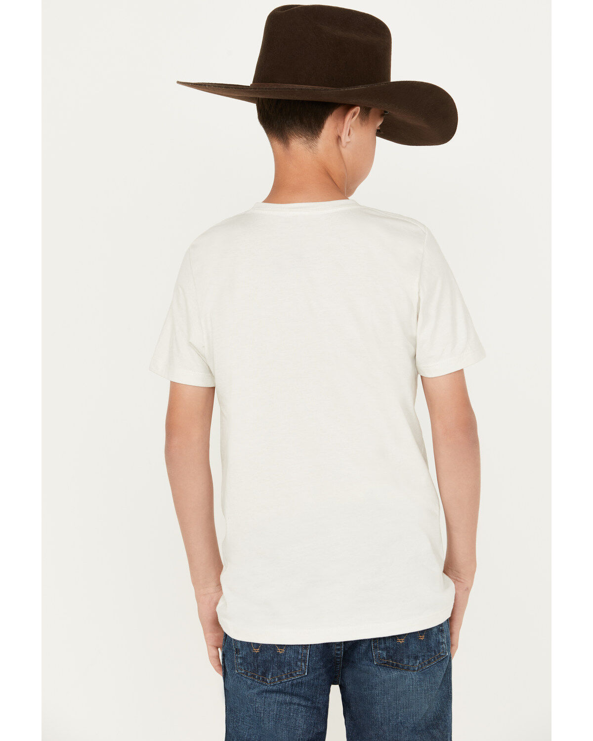 Image #4 - Cody James Boys' CJ Steer Head Short Sleeve Graphic T-Shirt, Ivory, hi-res