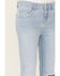 Image #2 - Shyanne Girls' Destructed Knee Flare Jeans , Light Wash, hi-res