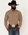 Image #1 - Blue Ranchwear Men's Gingham Western Snap Shirt, Beige/khaki, hi-res