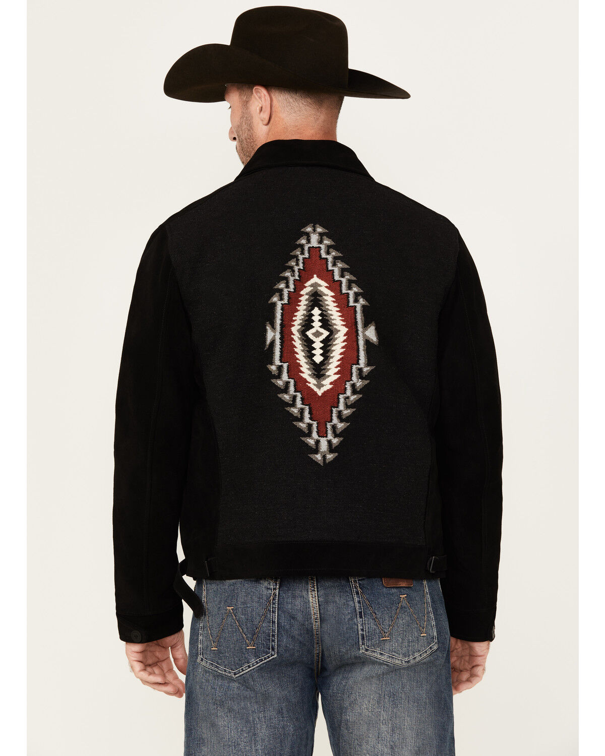 Image #4 - Moonshine Spirit&reg; Men's Puebla Suede Zip Jacket, Black, hi-res