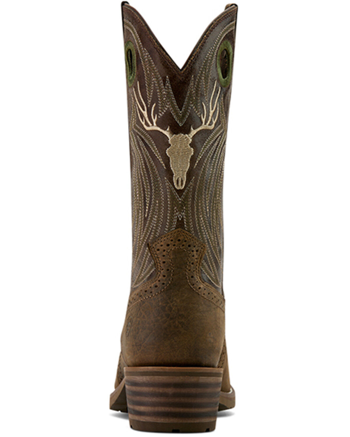 Image #3 - Ariat Men's Hybrid Roughstock Antler Performance Western Boots - Square Toe, Taupe, hi-res