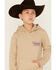 Image #4 - Wrangler Boys' Logo Hooded Sweatshirt , Cream, hi-res