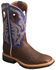Image #1 - Twisted X Men's Lite Cowboy Elephant Print Western Work Boots - Alloy Toe, Brown, hi-res