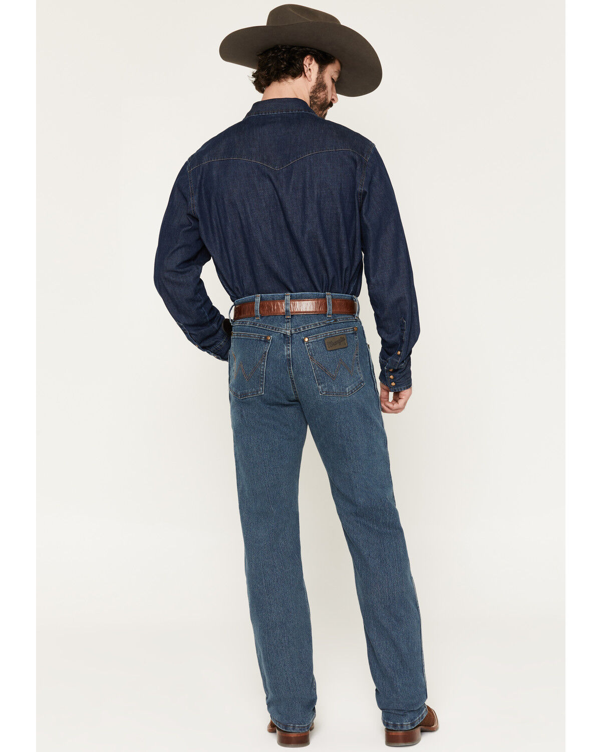 Image #3 - Wrangler Men's Premium Performance Cowboy Cut&reg; Advanced Comfort Wicking Stretch Denim Jeans - Tall, Indigo, hi-res