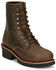 Image #1 - Chippewa Men's Classic 2.0 8" Logger Work Boots - Steel Toe, Bark, hi-res