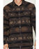 Image #3 - Moonshine Spirit&reg; Men's Denver Tonal Southwestern Print Long Sleeve Snap Flannel Shirt, Brown, hi-res
