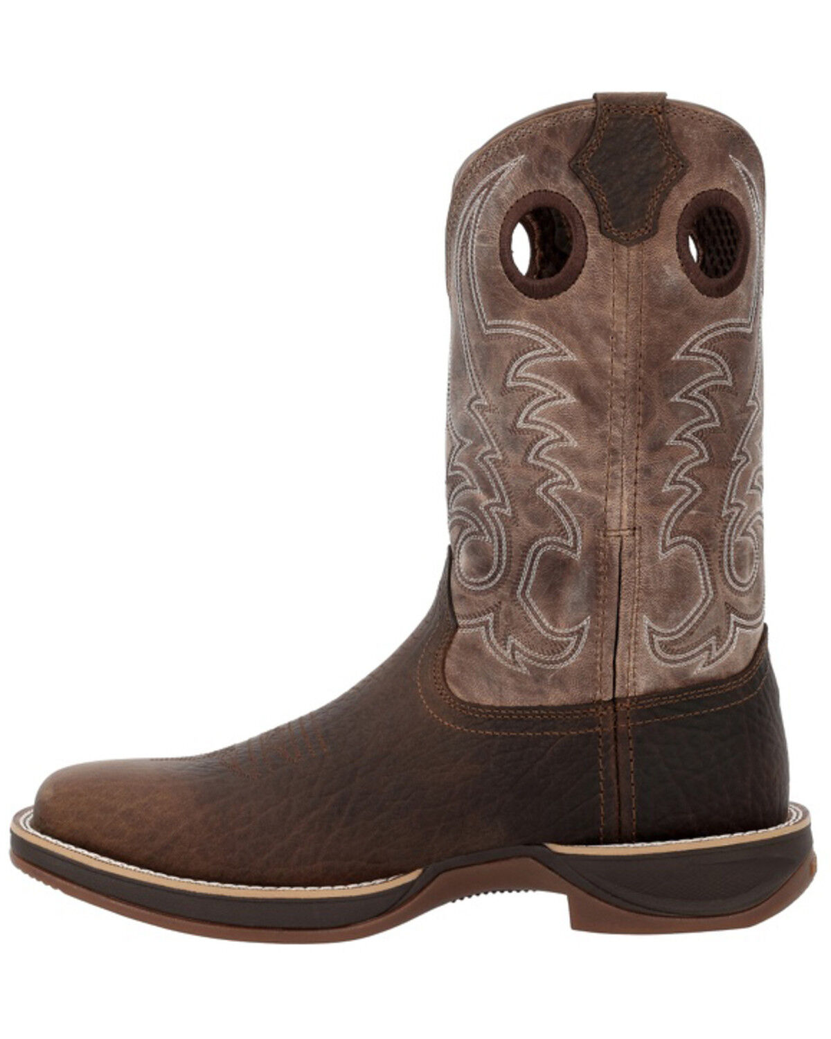 Image #3 - Durango Men&rsquo;s Rebel Ultra-Lite Performance Western Boots - Broad Square Toe, Brown, hi-res