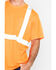 Image #4 - Hawx Men's Reflective Short Sleeve Work T-Shirt , Orange, hi-res