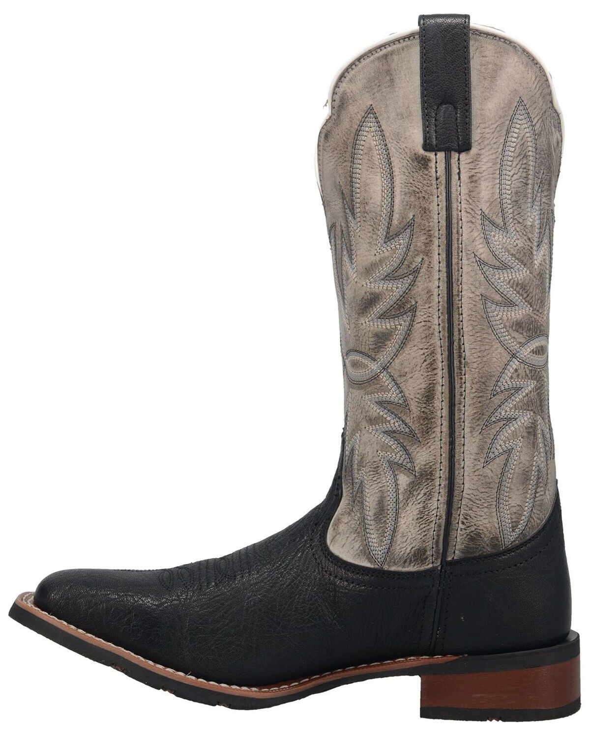 Image #3 - Laredo Men's Isaac Performance Western Boots - Broad Square Toe, Black, hi-res