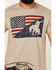 Image #3 - Cody James Men's Flag Cowboy Short Sleeve Graphic T-Shirt , Tan, hi-res