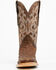 Image #4 - Tanner Mark Men's Exotic Full Quill Ostrich Western Boots - Broad Square Toe, Brown, hi-res