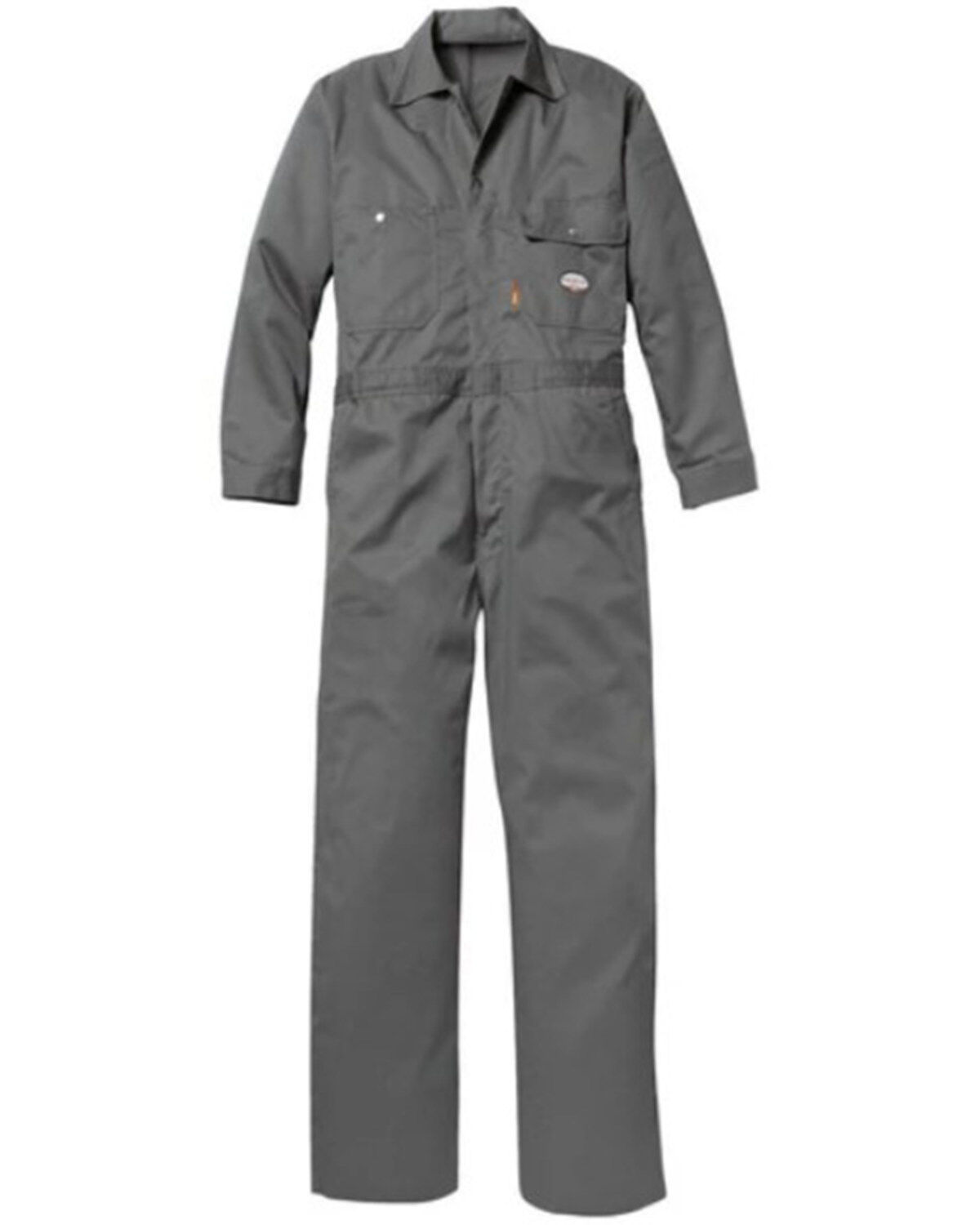 Rasco Men's FR Solid Twill Work Coveralls, Grey, hi-res