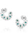 Image #2 - Montana Silversmiths Women's Lucky Seven Turquoise Earrings, Silver, hi-res