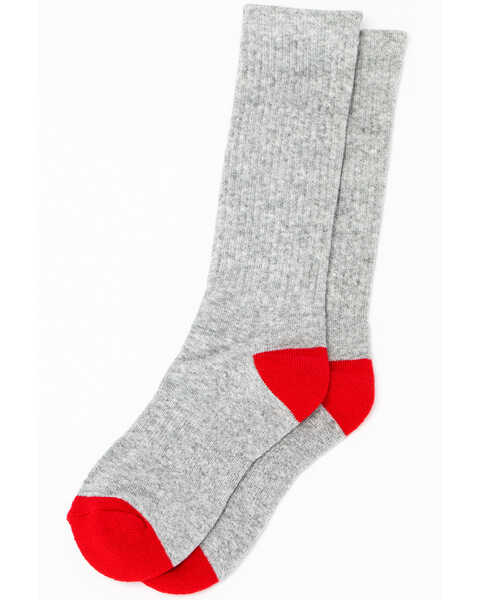 Image #1 - Cody James Youth Crew Sock 3 Pack, Heather Grey, hi-res