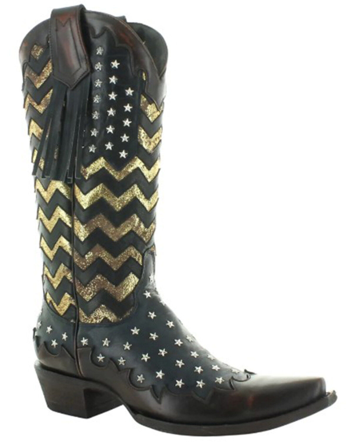 Image #1 - Old Gringo Women's Tracy OG Western Boots - Snip Toe, Blue, hi-res