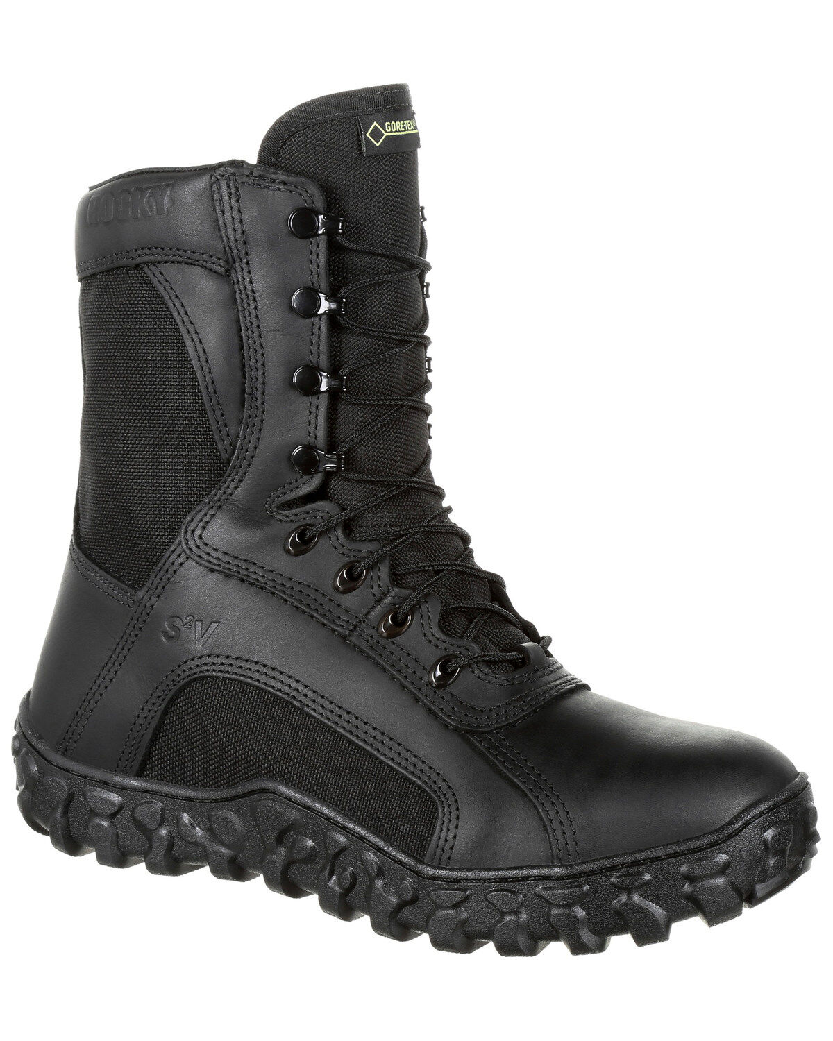 Rocky Men's S2V Insulated Waterproof Military Boots - Soft Toe, Black, hi-res
