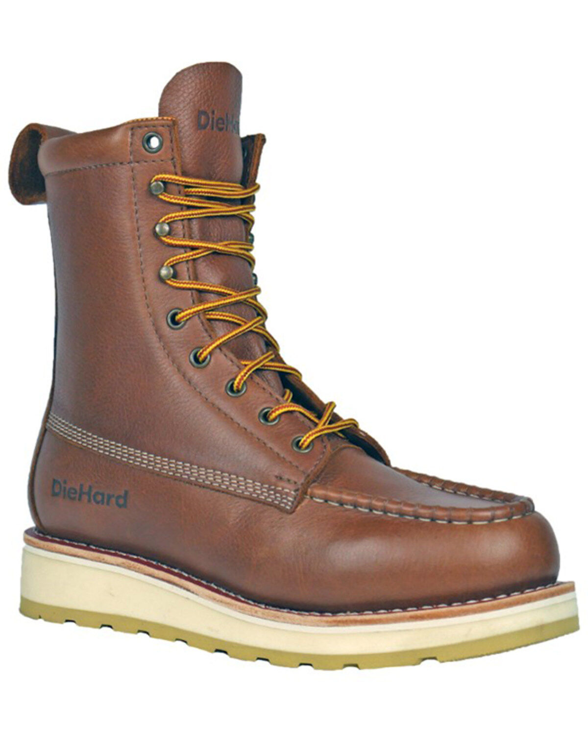 Image #1 - Die Hard Men's Malibu 8" Lace-Up Work Boots - Composite Toe, Rust Copper, hi-res