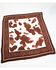 Image #1 - Idyllwind Women's Spotted Cow Bandana, Brown, hi-res