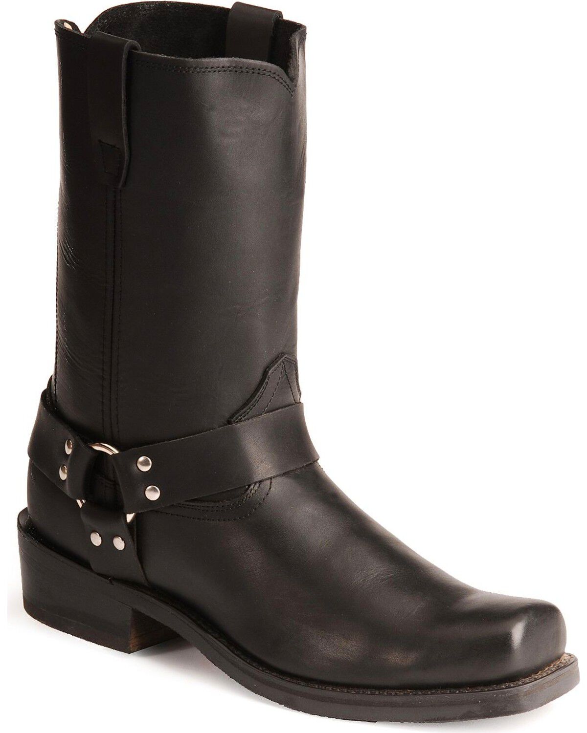 Durango Men's Harness Motorcycle Boots, Black, hi-res
