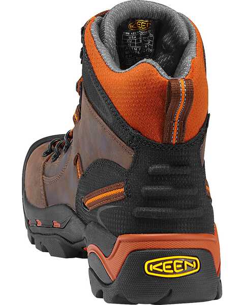 Image #6 - Keen Men's Pittsburgh Waterproof Soft Toe Boots, Brown, hi-res