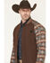 Image #2 - RANK 45&reg; Men's Calgary Southwestern Colorblock Varsity Softshell Jacket, Brown, hi-res