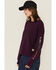 Image #2 - Carhartt Women's TENCEL&trade; Fiber Series Loose Fit Long Sleeve Graphic Sweatshirt, Purple, hi-res