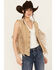 Image #2 - Scully Women's Fringe Suede Vest, Tan, hi-res