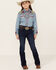 Image #1 - Shyanne Girls' Tulsa Dark Wash Bootcut Comfort Stretch Denim Riding Jeans , Dark Wash, hi-res