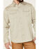 Image #3 - Brothers and Sons Men's Weathered Twill Solid Long Sleeve Button-Down Western Shirt, Sand, hi-res