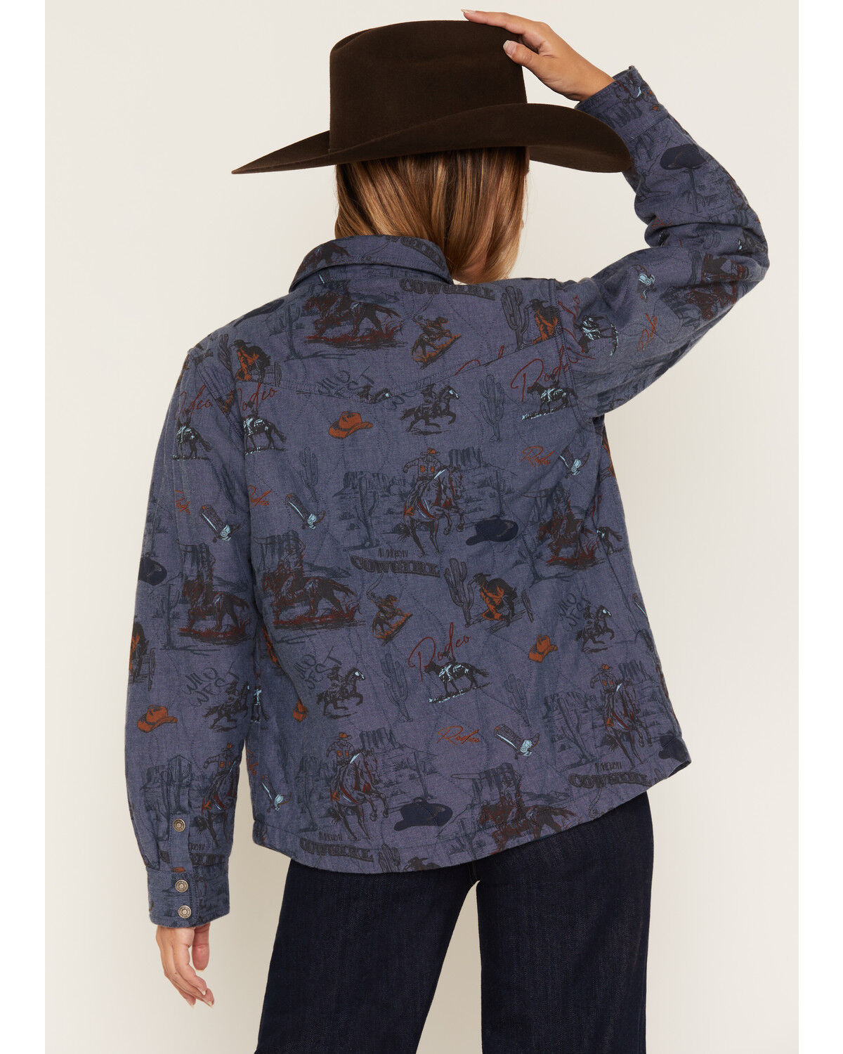 Image #4 - Ariat Women's Obispo Lightweight Insulated Jacket, Blue, hi-res