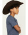 Image #3 - Wrangler Boys' Spirit Of The West Buffalo Short Sleeve Graphic T-Shirt, Blue, hi-res