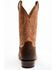 Image #5 - Lucchese Men's Gordon Western Boots - Broad Square Toe, Chocolate, hi-res