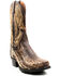 Image #1 - Dan Post Men's Kauring Snake Exotic Western Boots - Square Toe, Brown, hi-res