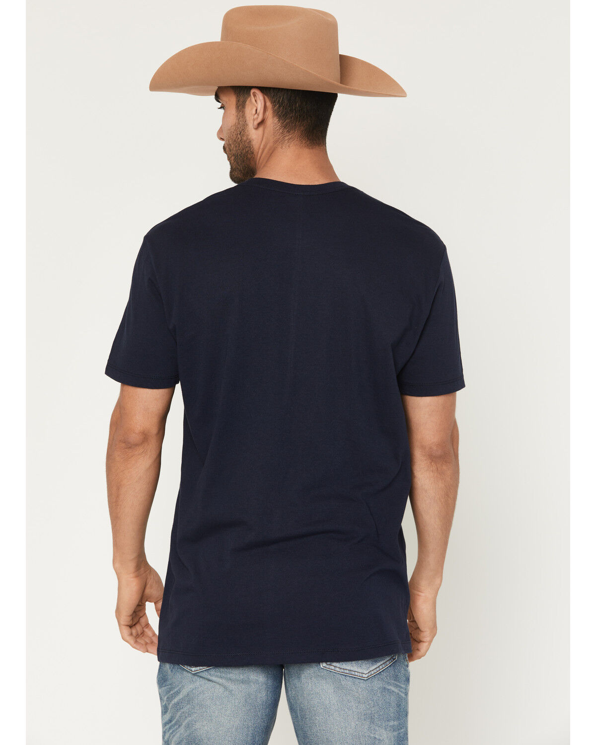 Image #4 - Moonshine Spirit&reg; Men's R and R Eagle Short Sleeve Graphic T-Shirt, Navy, hi-res