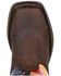 Image #6 - Durango Girls' Lil Rebel Big Kids' Flag Western Boots - Broad Square Toe, Dark Brown, hi-res