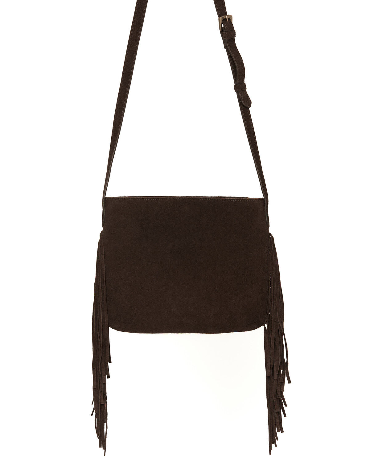 Image #4 - Shyanne Women's Briarwood Fringe Tooled Crossbody Bag, Brown, hi-res