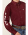 Image #3 - Ariat Boys' Solid Logo Team Long Sleeve Button-Down Western Shirt, Burgundy, hi-res