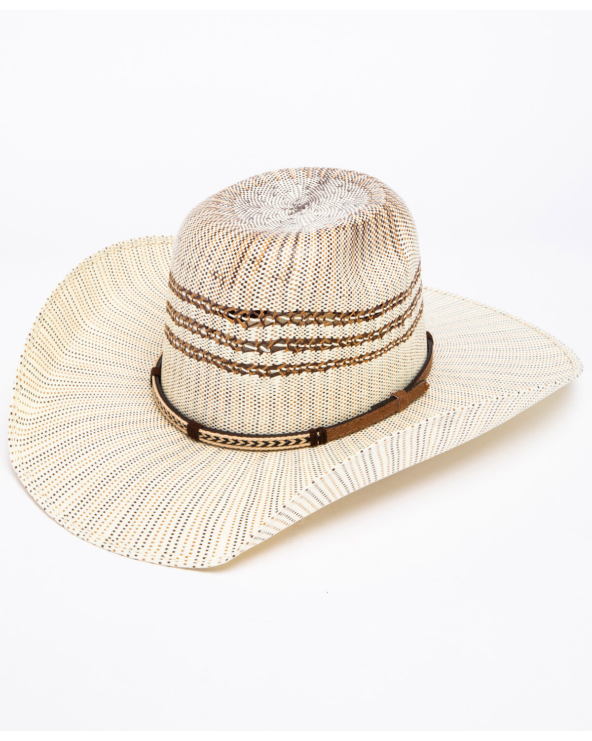 Image #1 - Cody James Braided Arrow 15X Straw Cowboy Hat, Natural, hi-res