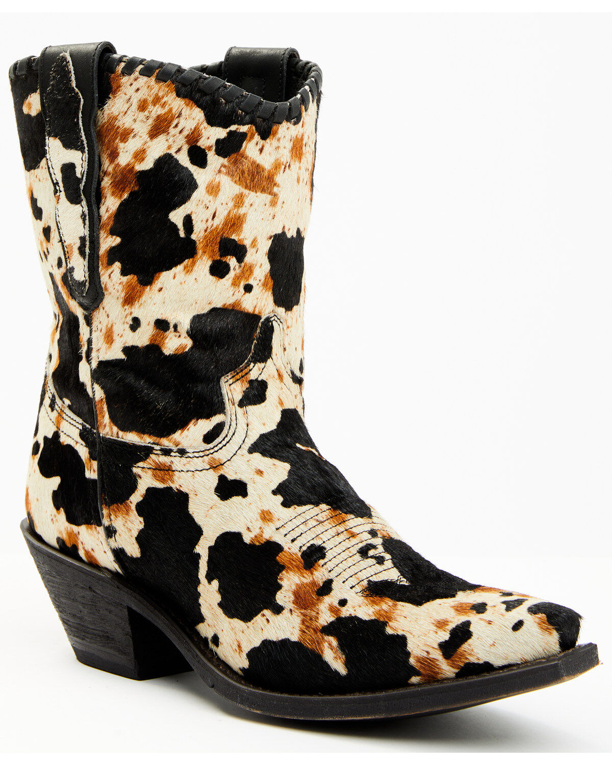 Laredo Women's Carleigh Hair On Hide Western Fashion Booties - Snip Toe, Multi, hi-res