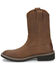 Image #3 - Justin Boys' Roper Western Boots - Round Toe, Brown, hi-res