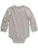 Image #2 - Carhartt Infant Boys' Logo Pocket Long Sleeve Onesie , Charcoal, hi-res