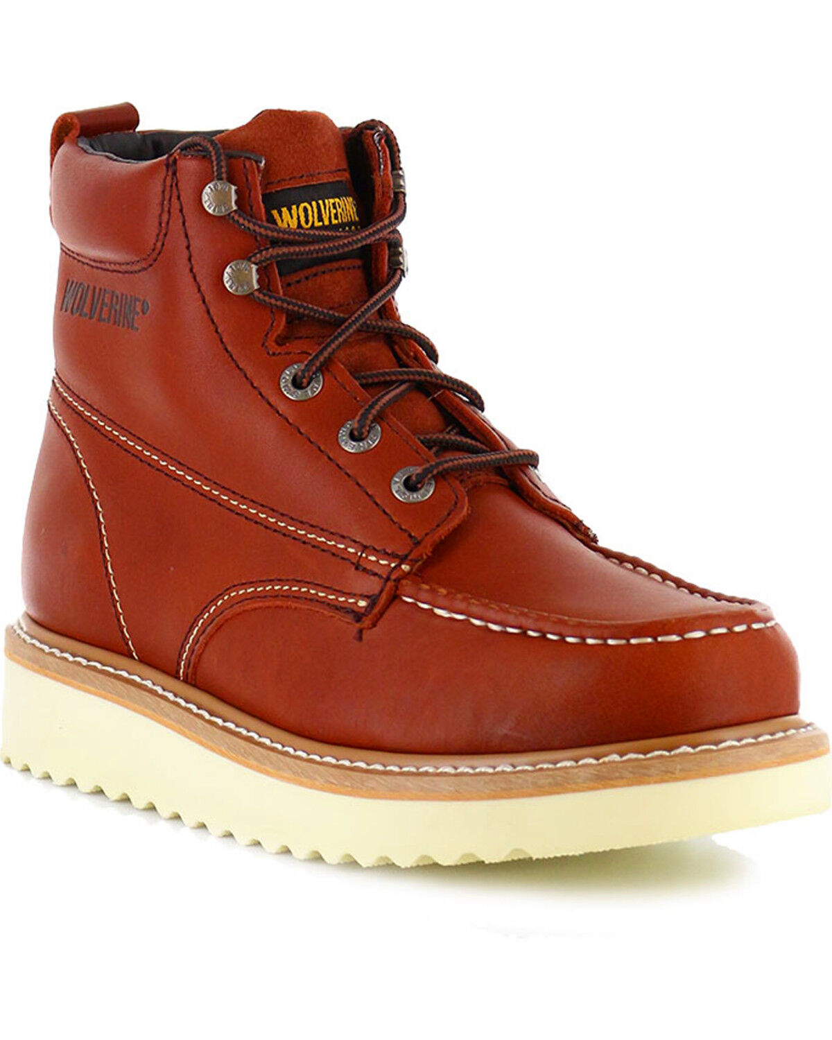 Wolverine Men's Moc-Toe Work Boots, Rust Copper, hi-res