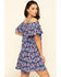 Image #2 - Red Label by Panhandle Women's Cold Shoulder Mini Dress, Navy, hi-res