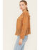 Image #2 - Miss Me Women's Crochet Faux Suede Jacket , Rust Copper, hi-res