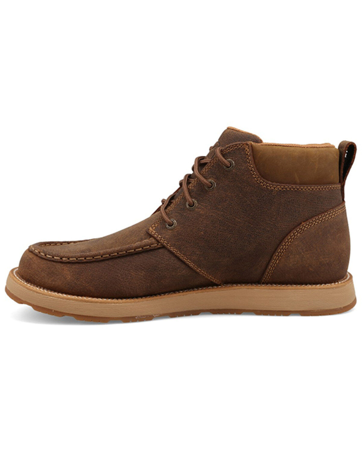 Image #3 - Twisted X Men's 6" CellStretch&reg; Wedge Sole Casual Boots - Moc Toe, Brown, hi-res