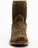 Image #4 - Moonshine Spirit Men's Pancho 8" Roughout Western Boots - Square Toe, Dark Brown, hi-res